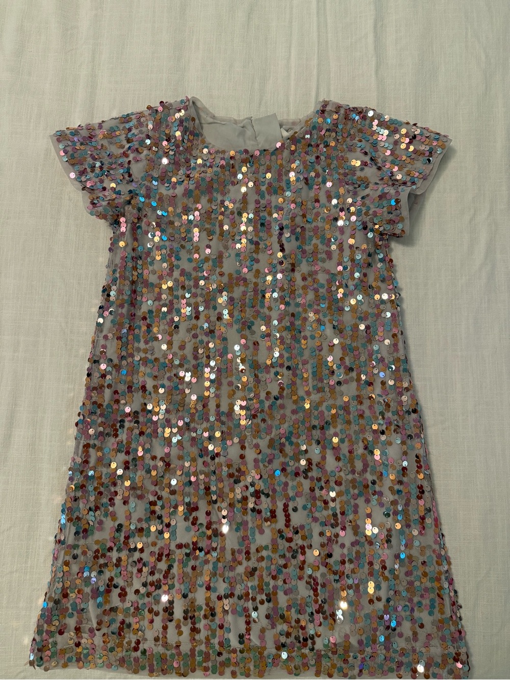 GAP Kids Sequin Dress in Multi Pastel Shine